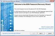 My MSN Password Recovery screenshot